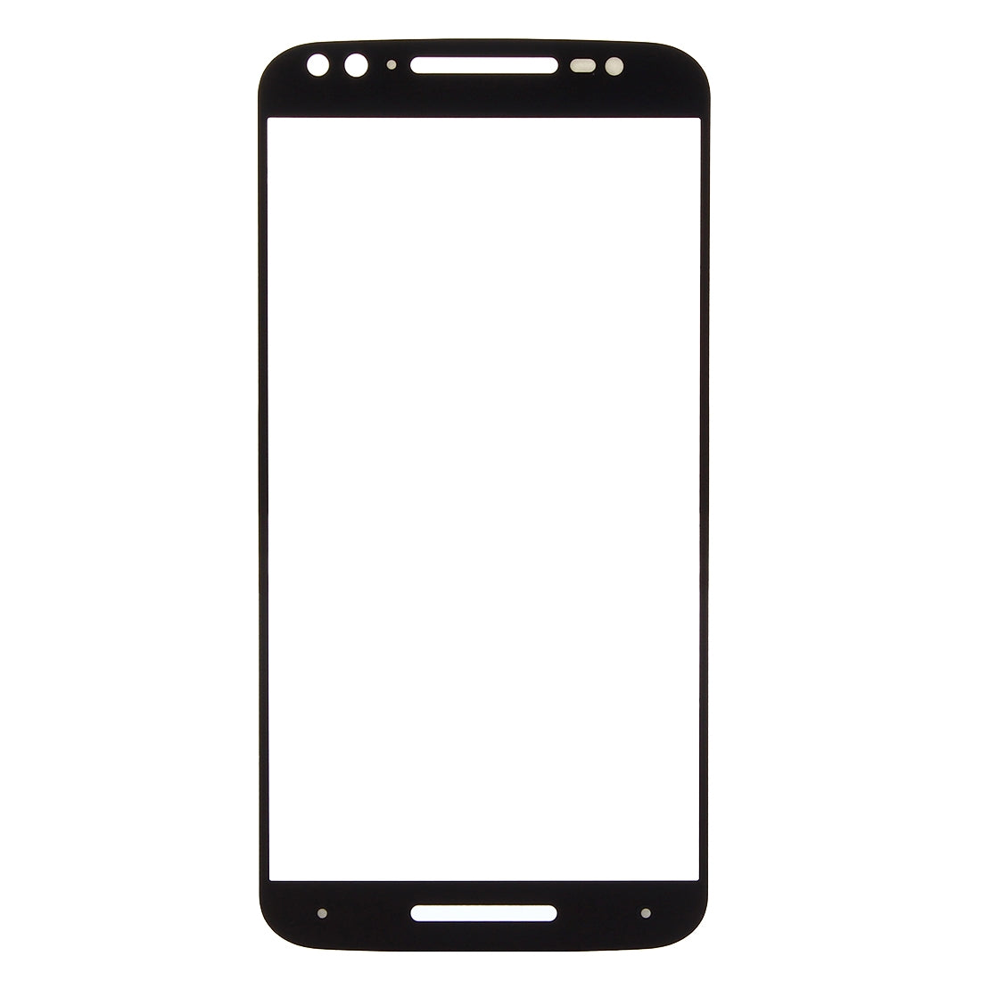 Front Screen Outer Glass Lens for Motorola Moto X(Black)