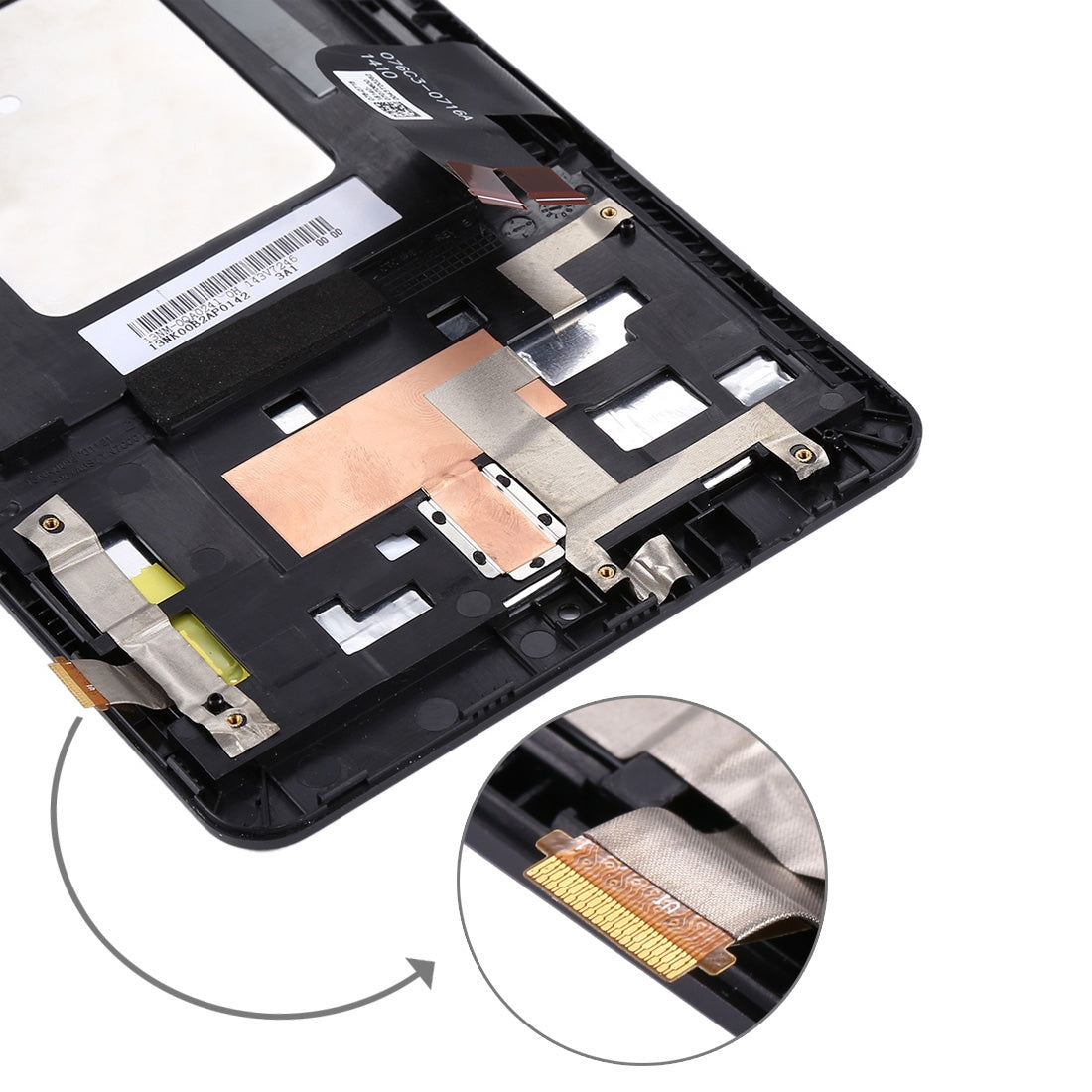 OEM LCD Screen for Asus Memo Pad HD7 / ME173X / ME173 K00B Digitizer Full Assembly with Frame (Black)