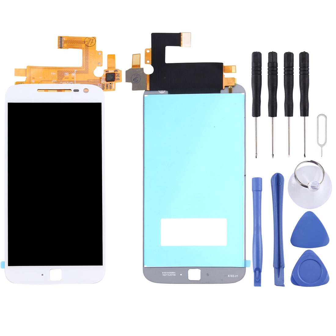 TFT LCD Screen for Motorola Moto G4 Plus with Digitizer Full Assembly (White)