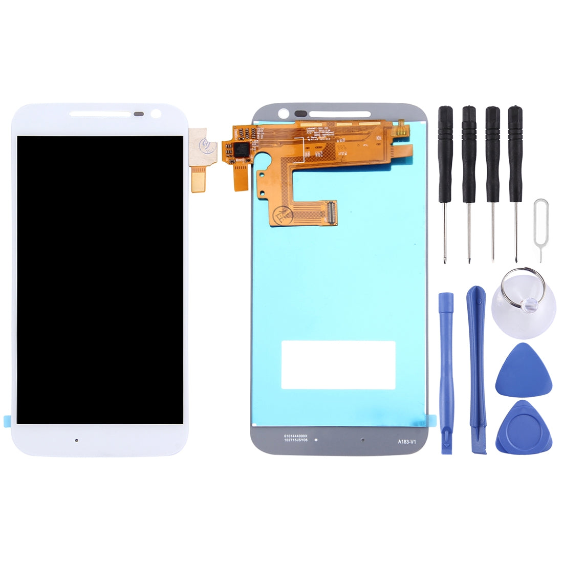 TFT LCD Screen for Motorola Moto G4 with Digitizer Full Assembly (White)