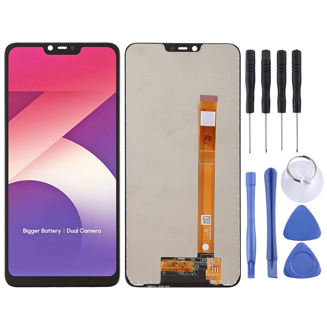 TFT LCD Screen for OPPO A5 / A3s / Realme C1 / Realme2 with Digitizer Full Assembly (Black)