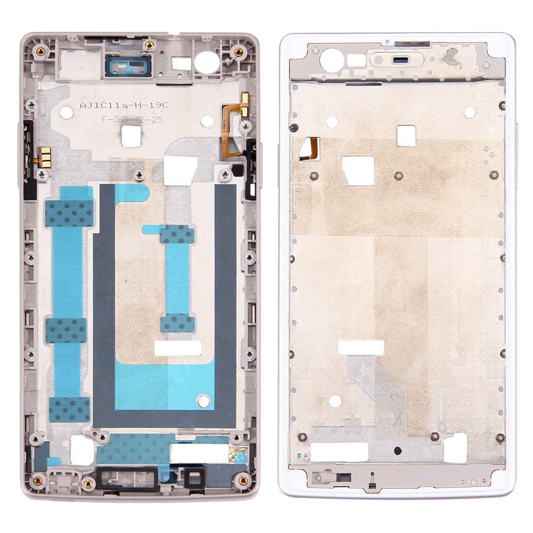 For OPPO A31 Battery Back Cover + Front Housing LCD Frame Bezel Plate (White)