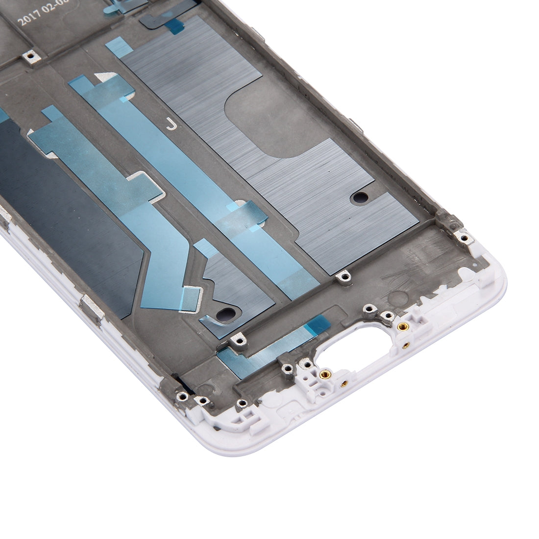 For OPPO R9km Front Housing LCD Frame Bezel Plate (White)