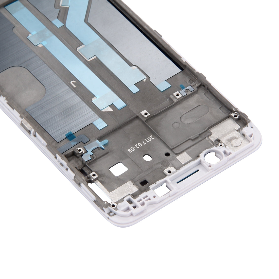 For OPPO R9km Front Housing LCD Frame Bezel Plate (White)