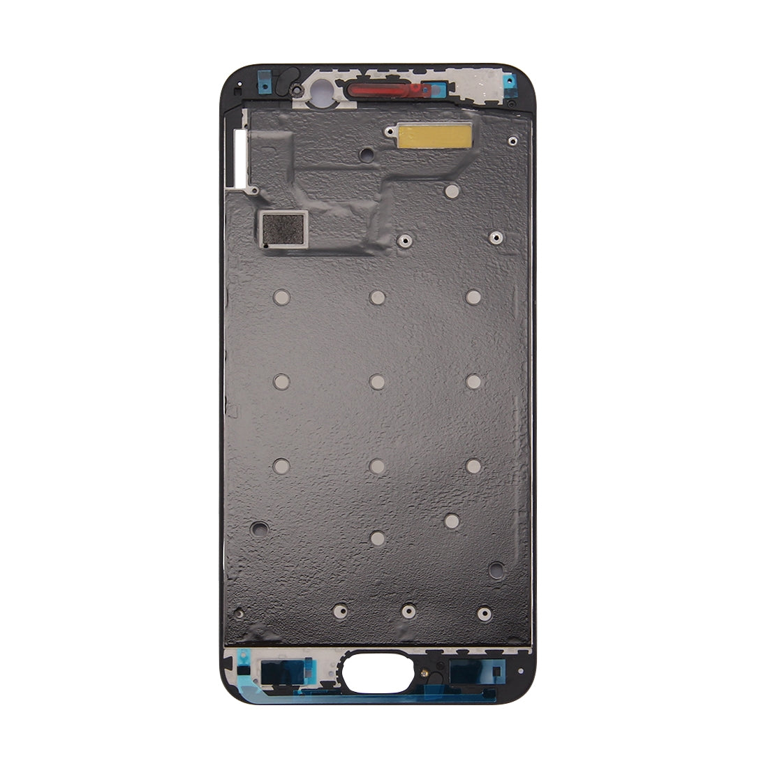 For OPPO R9s Front Housing LCD Frame Bezel Plate (Black)