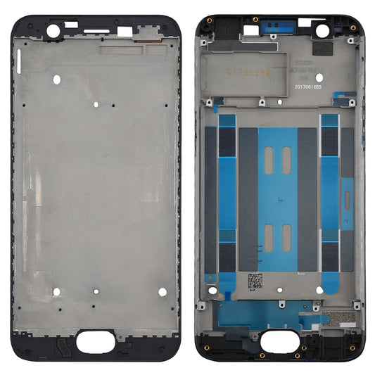 For OPPO A57 Front Housing LCD Frame Bezel Plate  (Black)
