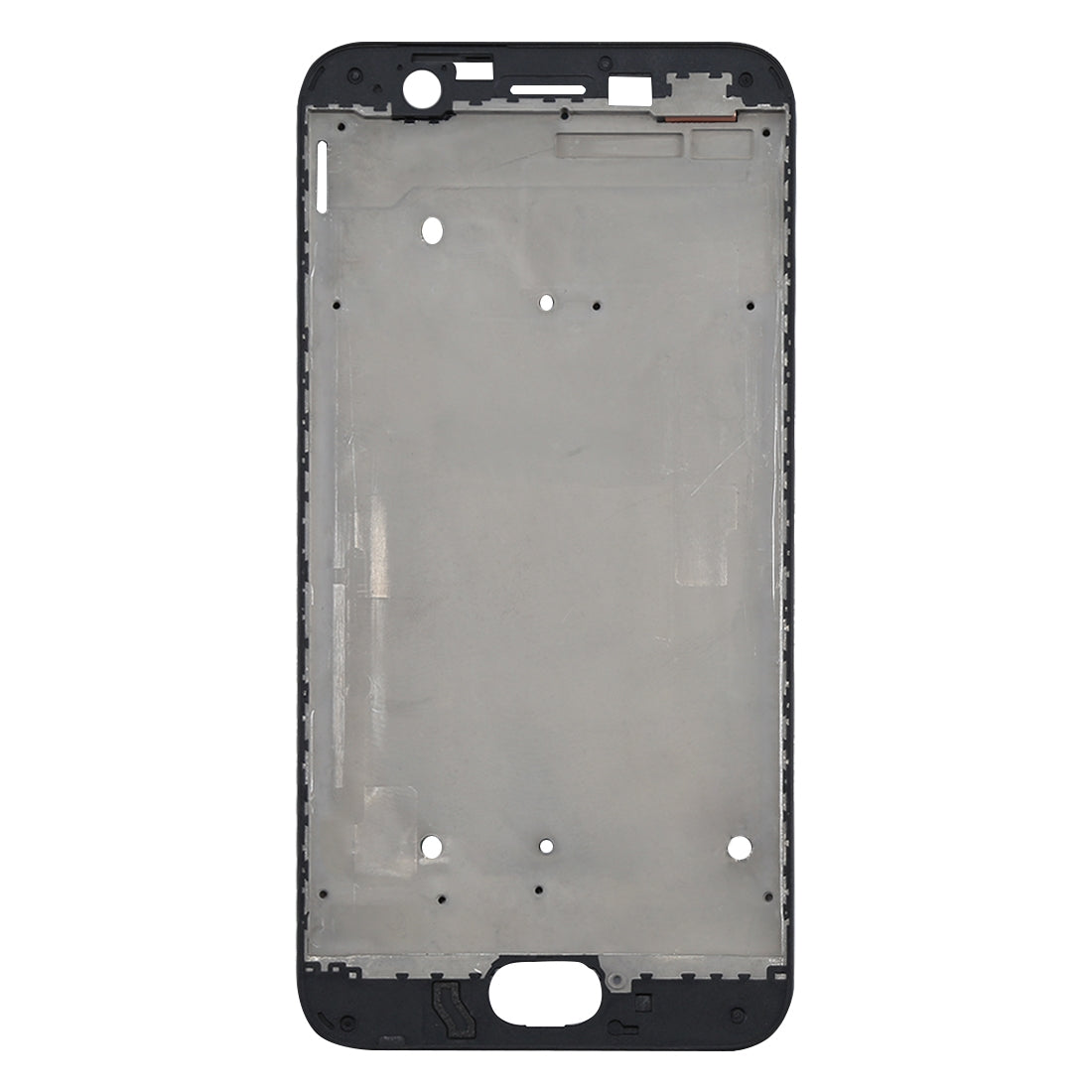 For OPPO A57 Front Housing LCD Frame Bezel Plate  (Black)