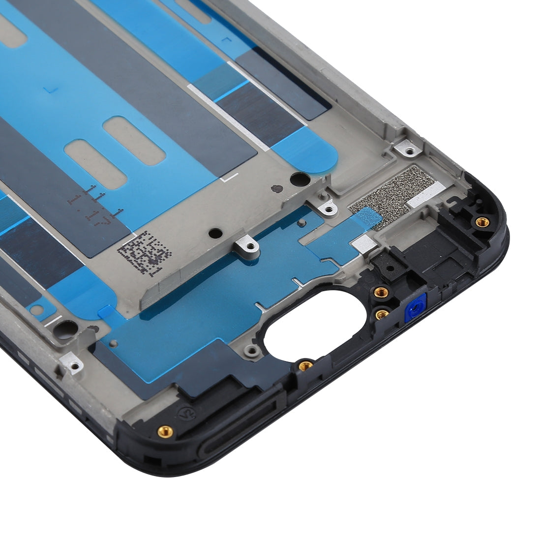 For OPPO A57 Front Housing LCD Frame Bezel Plate  (Black)