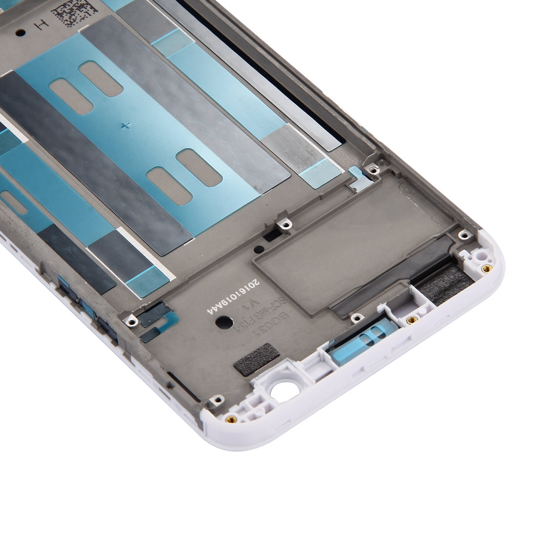 For OPPO A57 Front Housing LCD Frame Bezel Plate (White)