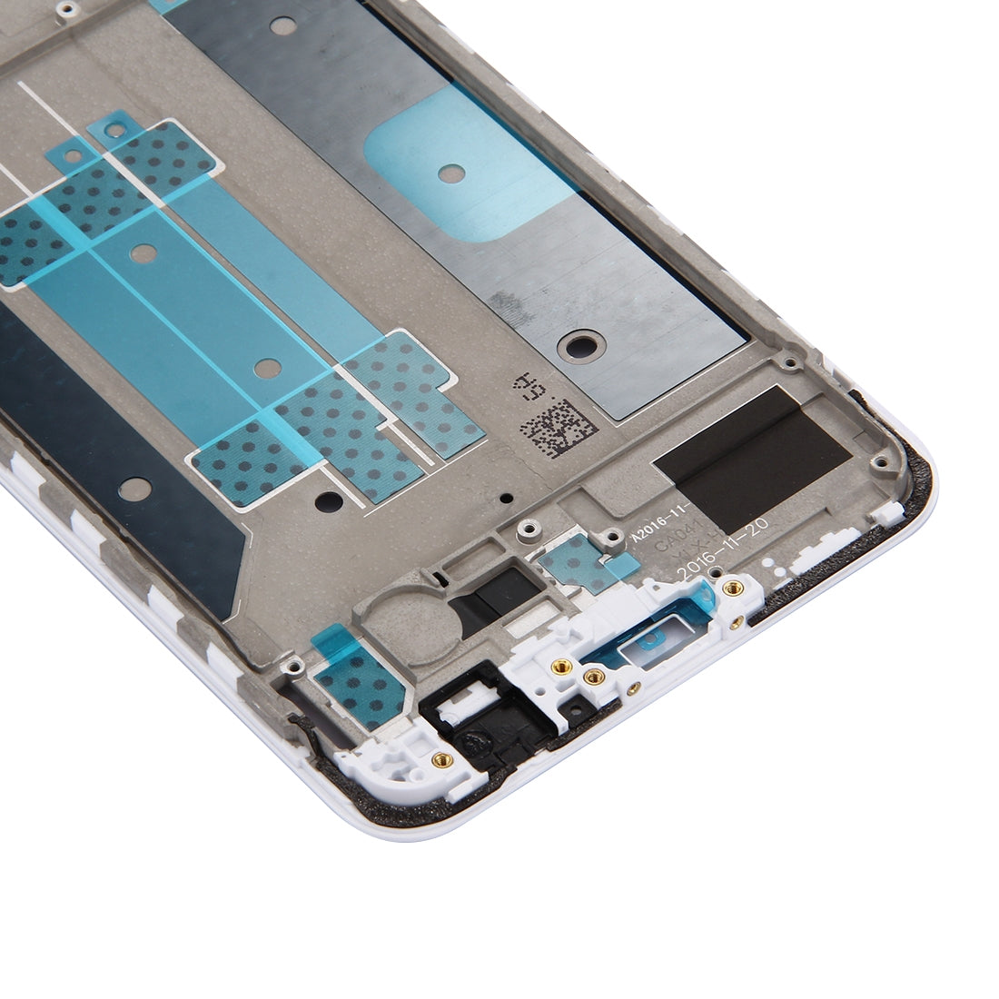 For OPPO R9s Plus Front Housing LCD Frame Bezel Plate (White)