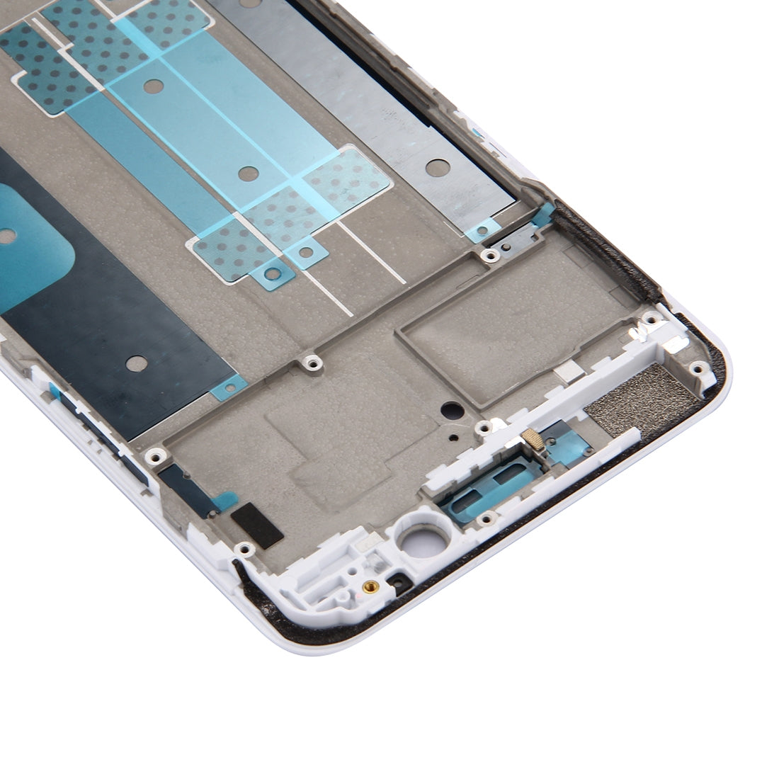 For OPPO R9s Plus Front Housing LCD Frame Bezel Plate (White)