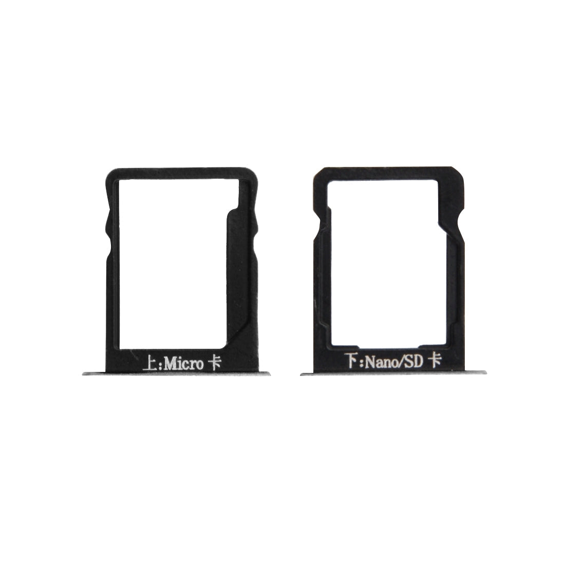 For Huawei Mate 7 SIM Card Tray and Micro SD Card Tray(Grey)