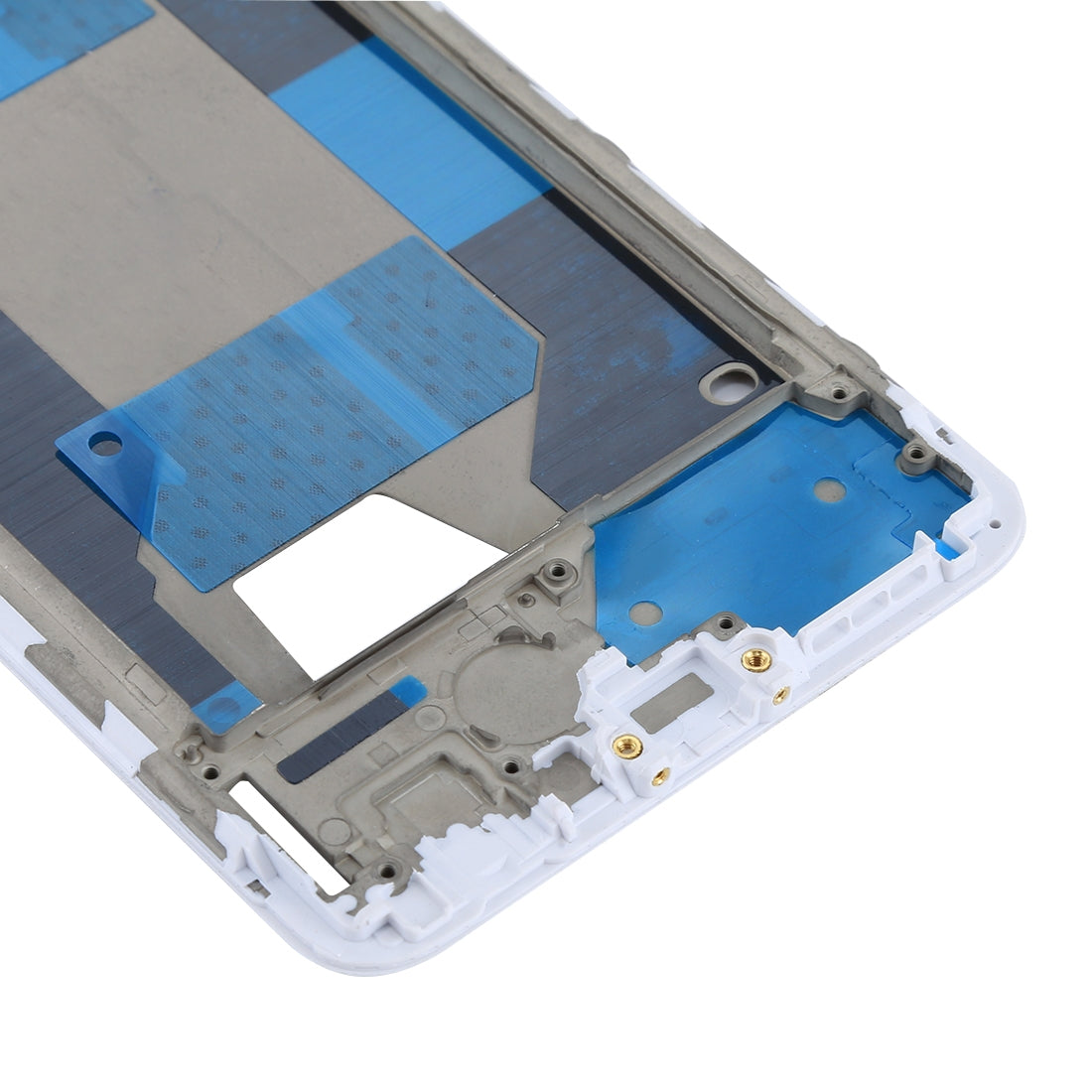 For OPPO R11s Front Housing LCD Frame Bezel Plate  (White)