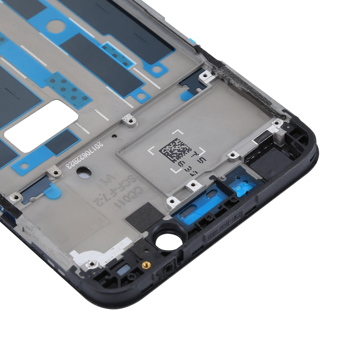 For OPPO A77 / F3 Front Housing LCD Frame Bezel Plate  (Black)