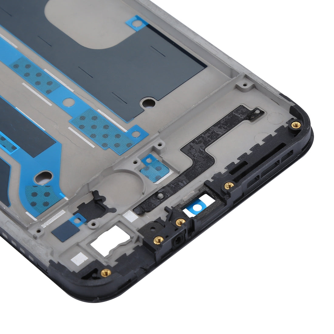 For OPPO A77 / F3 Front Housing LCD Frame Bezel Plate  (Black)