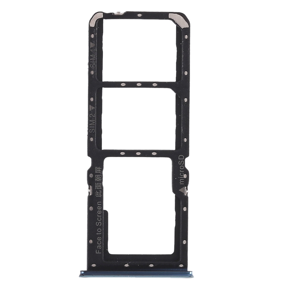 For OPPO K1 2 x SIM Card Tray + Micro SD Card Tray (Green)