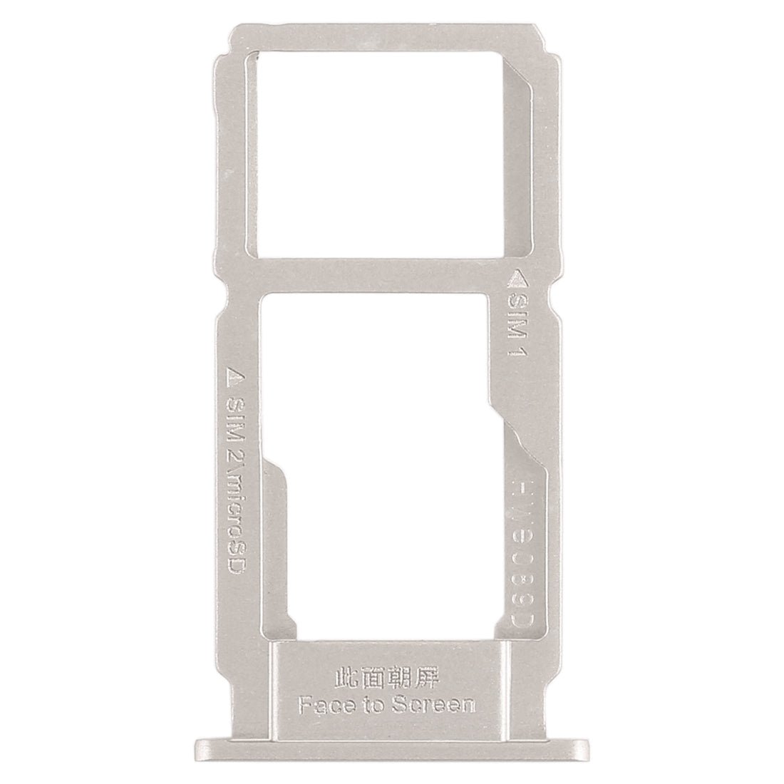 For OPPO R11 SIM Card Tray + SIM Card Tray / Micro SD Card Tray (Silver)