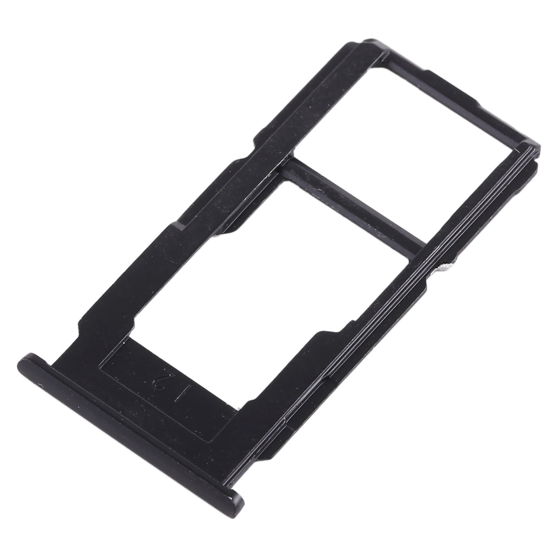 For OPPO R11s SIM Card Tray + SIM Card Tray / Micro SD Card Tray (Black)
