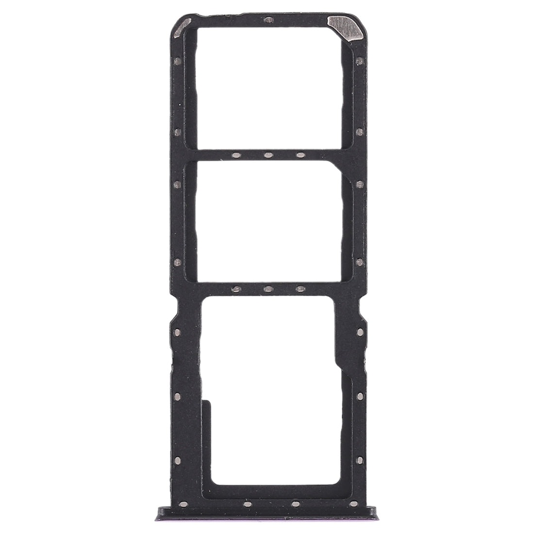 For OPPO A7x / F9 / F9 Pro / Realme 2 Pro 2 x SIM Card Tray + Micro SD Card Tray (Purple)