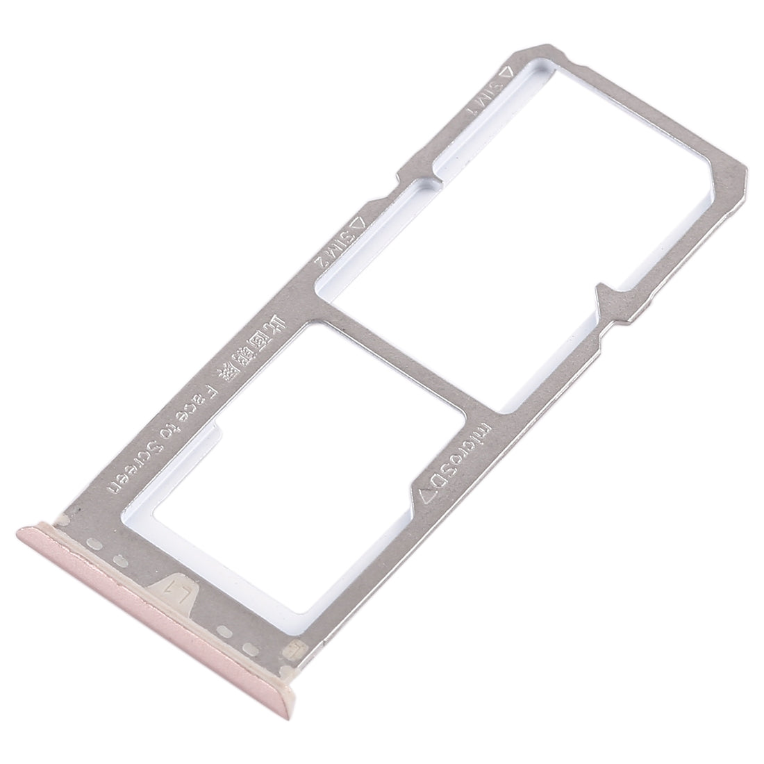 For OPPO A79 2 x SIM Card Tray + Micro SD Card Tray (Gold)