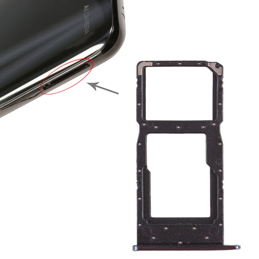 SIM Card Tray + SIM Card Tray / Micro SD Card Tray for Huawei Honor 10 Lite / P smart (2019)(Blue)