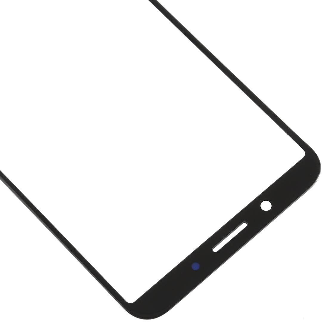 For OPPO A83 Front Screen Outer Glass Lens (Black)
