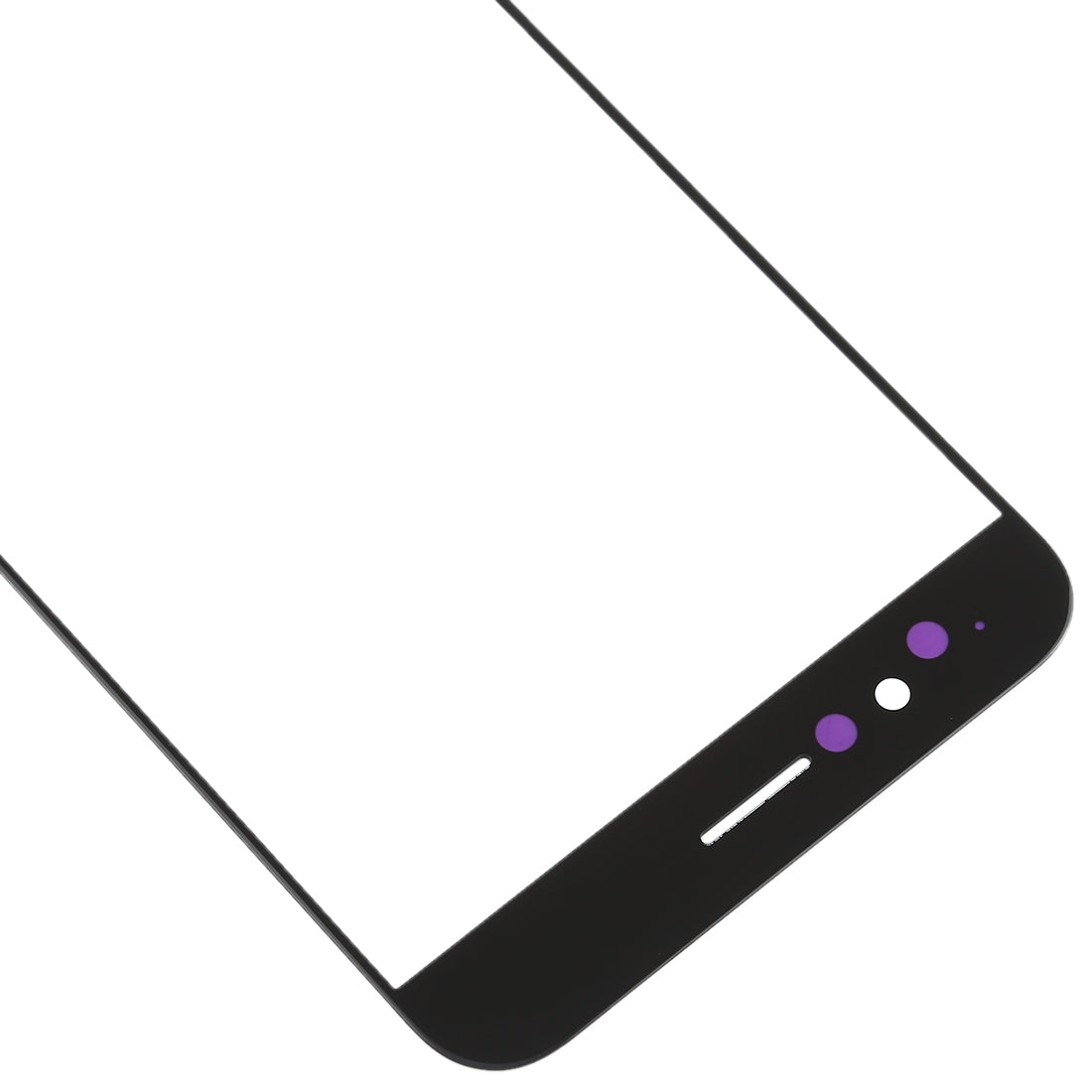 For OPPO R11 Plus Front Screen Outer Glass Lens (Black)