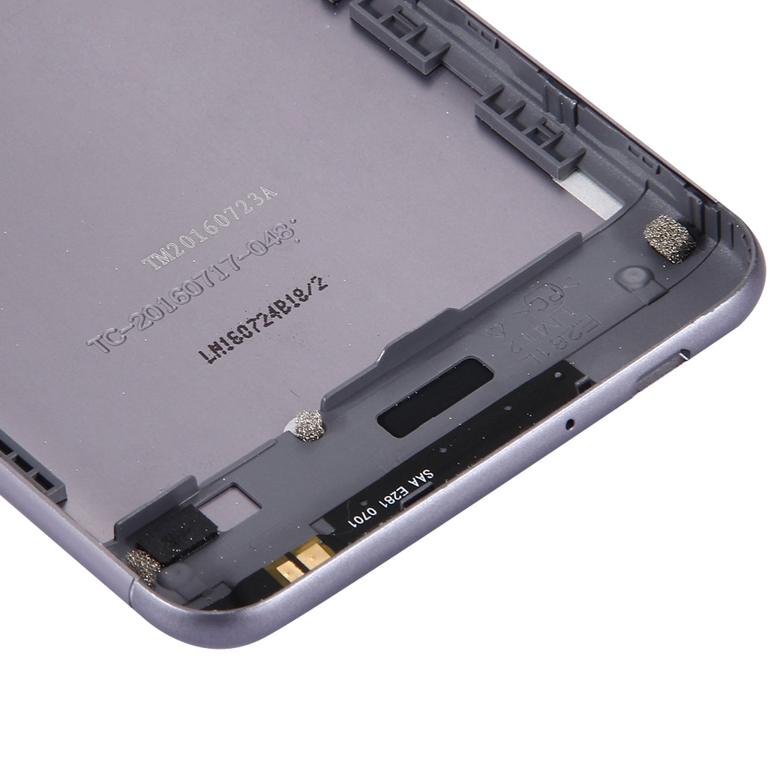 Aluminium Alloy Back Battery Cover for ASUS ZenFone 3 Max / ZC520TL(Black)