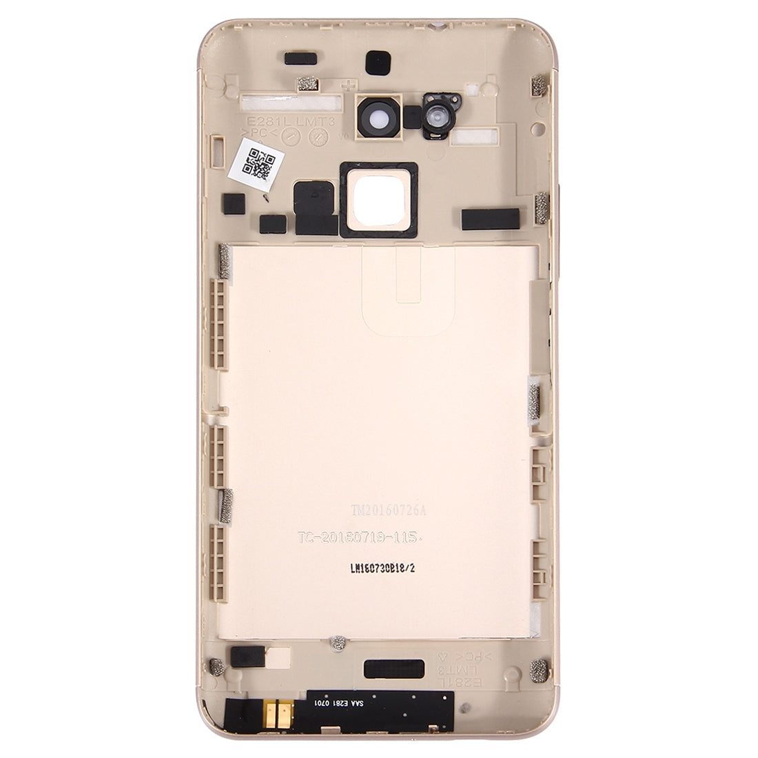 Aluminium Alloy Back Battery Cover for ASUS ZenFone 3 Max / ZC520TL(Gold)