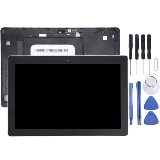 OEM LCD Screen for Asus ZenPad 10 Z300C / Z300CG P023, Green Flex Cable Version Digitizer Full Assembly with Frame?Black)