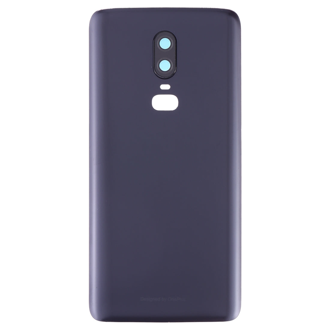 For OnePlus 6 Frosted Battery Back Cover with Camera Lens (Black)