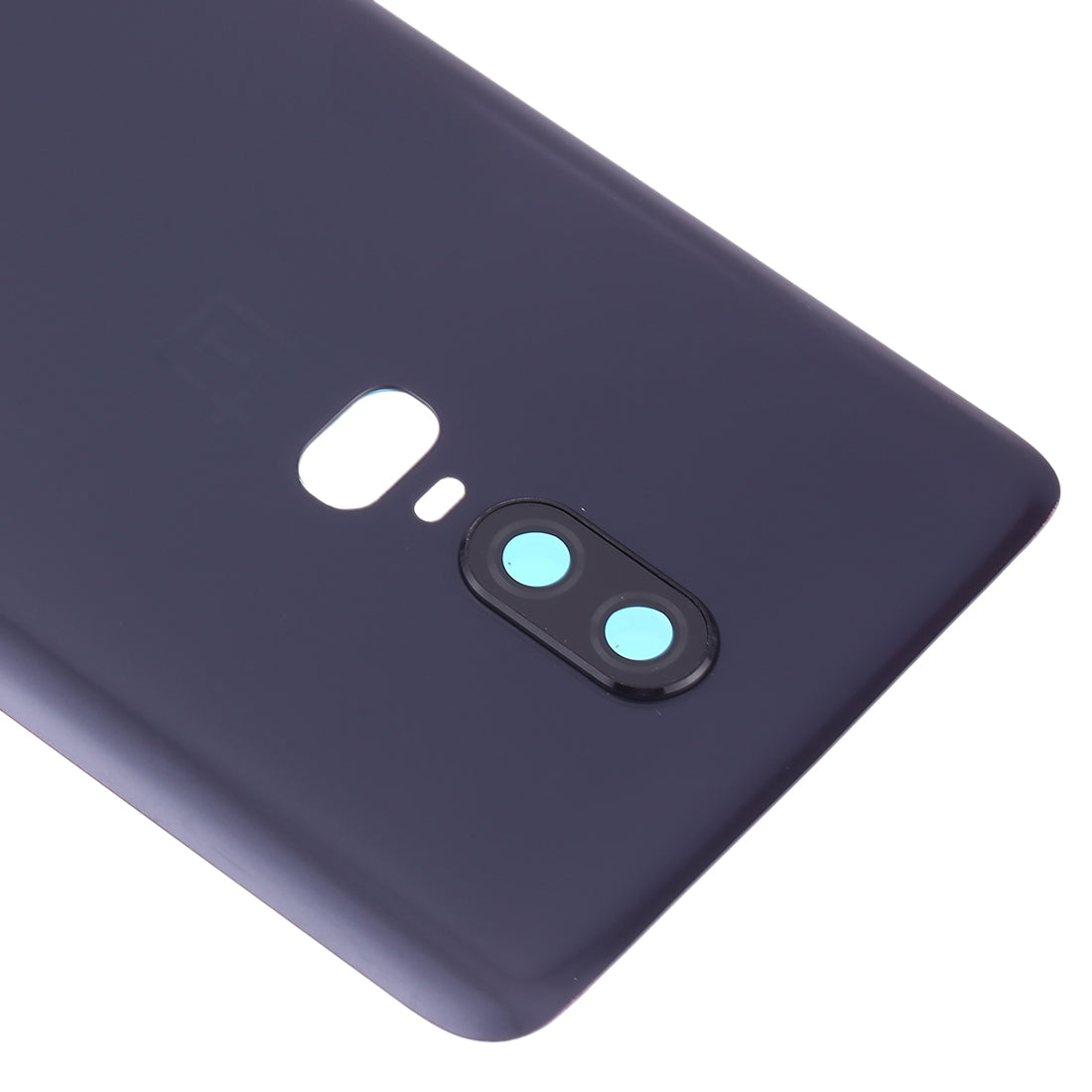 For OnePlus 6 Frosted Battery Back Cover with Camera Lens (Black)