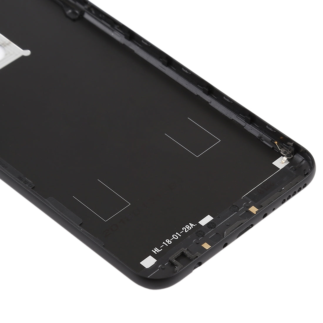 Back Cover with Side Keys for Huawei Honor Play 7C(Black)