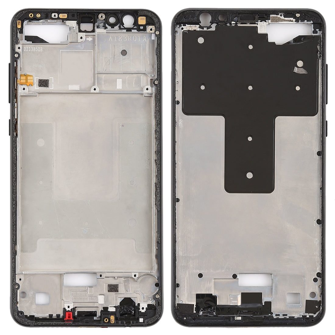 Front Housing LCD Frame Bezel for Huawei nova 2s(Black)