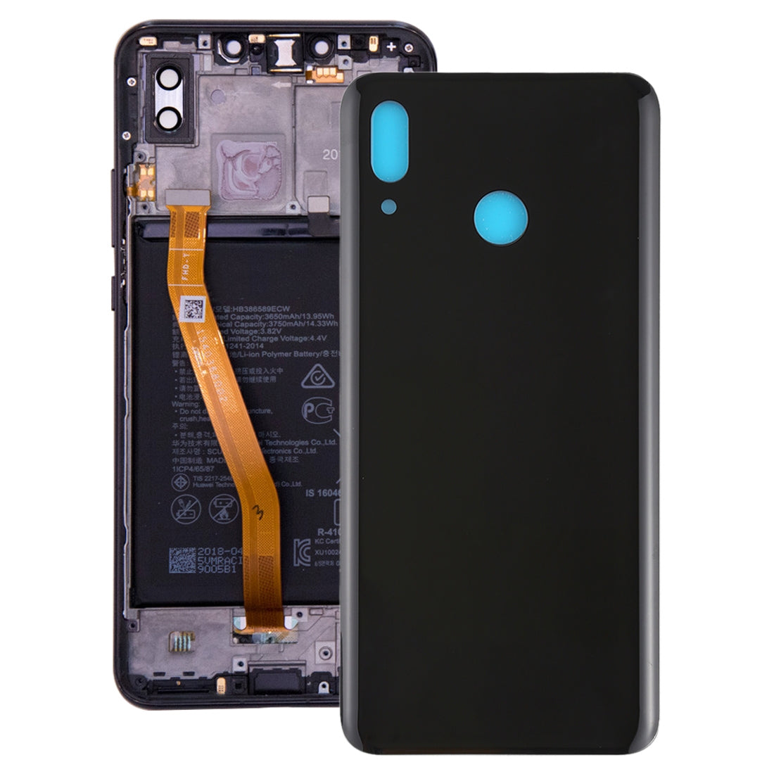Back Cover for Huawei Nova 3(Black)