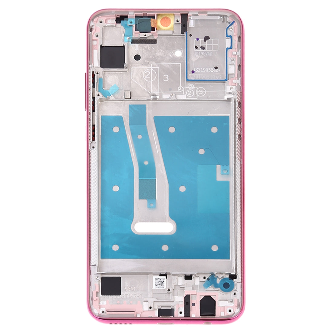 Middle Frame Bezel Plate with Side Keys for Huawei Honor 20i(Red)