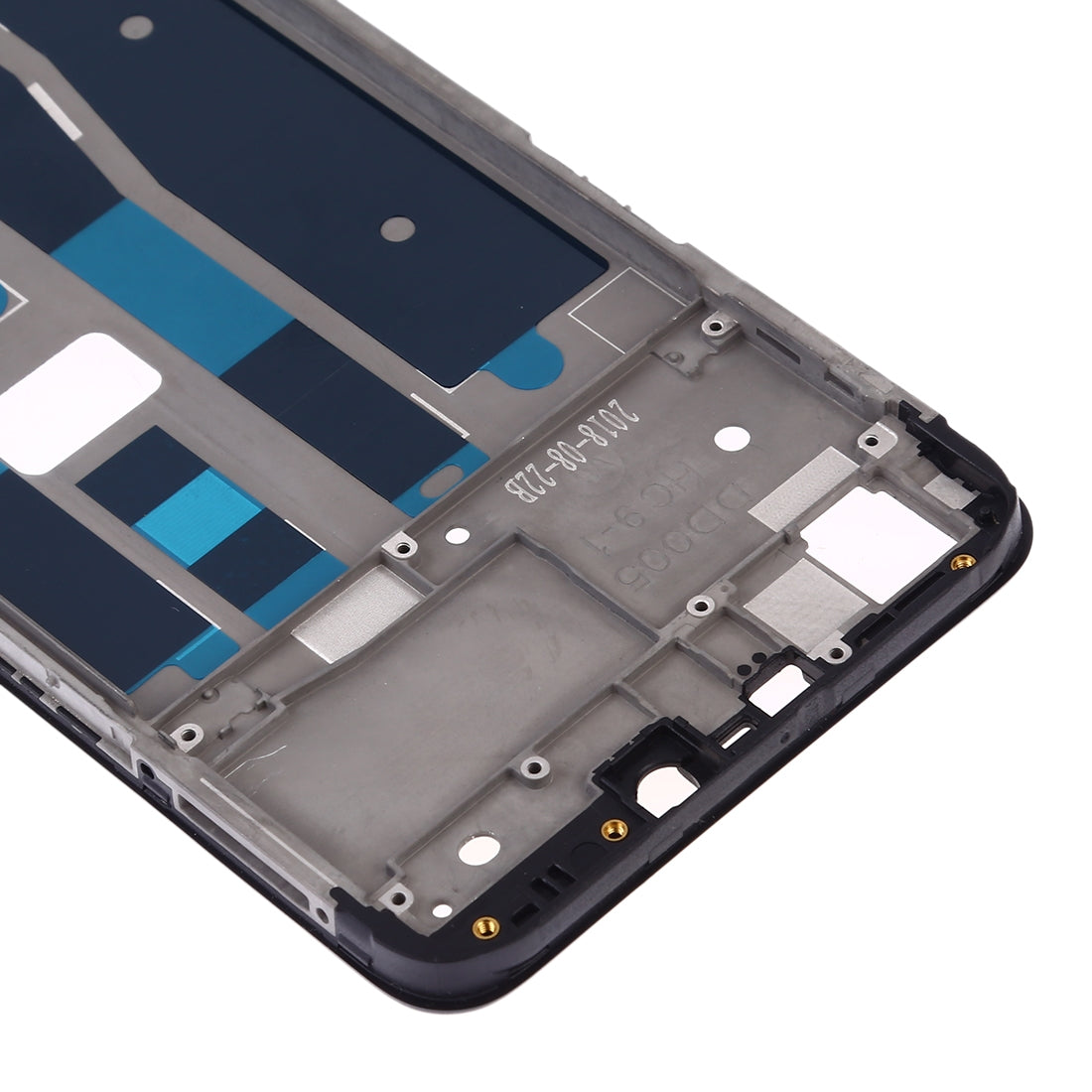 For OPPO A5 / A3s Front Housing LCD Frame Bezel Plate (Black)