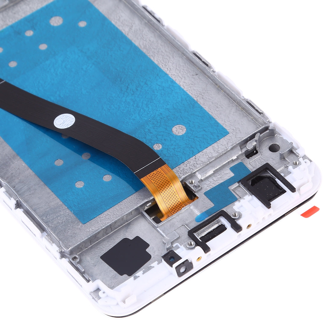 OEM LCD Screen for Huawei Honor 7X Digitizer Full Assembly with Frame (White)
