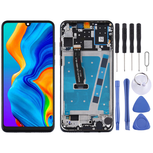 OEM LCD Screen for Huawei P30 Lite / Nova 4e (RAM 6G / High Version) Digitizer Full Assembly with Frame (Black)