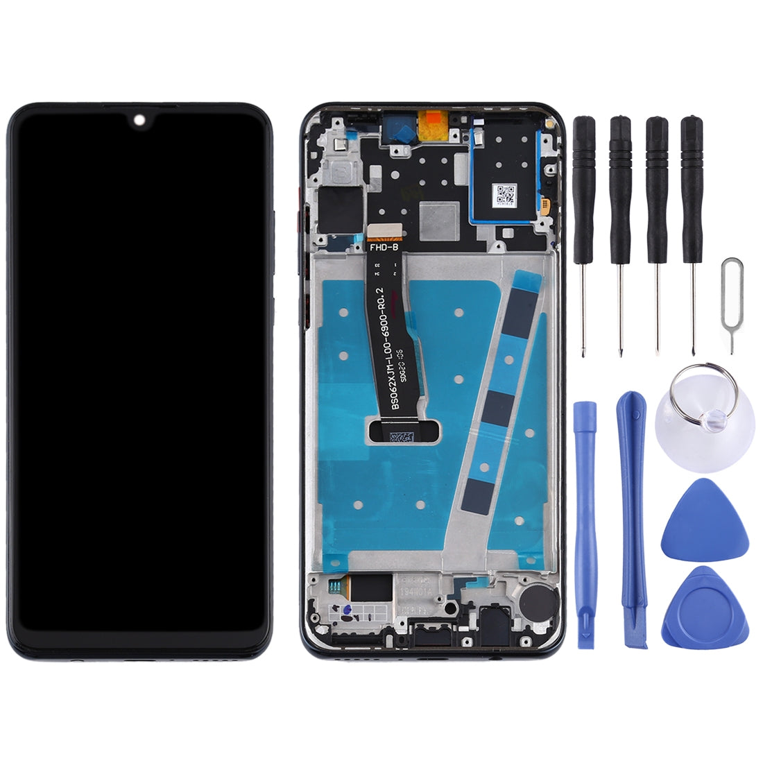 OEM LCD Screen for Huawei P30 Lite / Nova 4e (RAM 6G / High Version) Digitizer Full Assembly with Frame (Black)