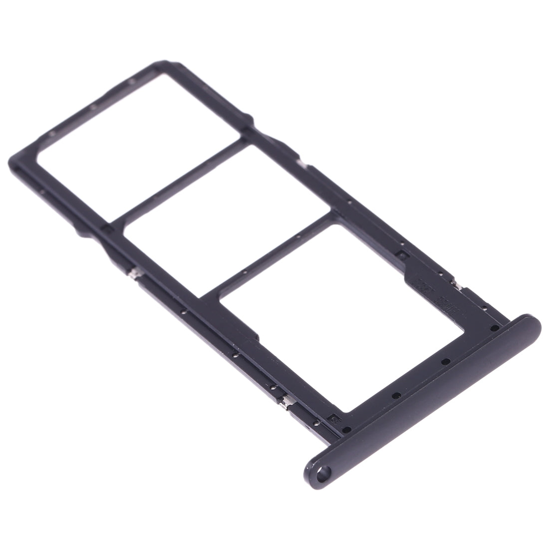 SIM Card Tray + SIM Card Tray + Micro SD Card Tray for Huawei Y7 (2019) / Y7 Pro (2019) / Y7 Prime (2019) (Black)