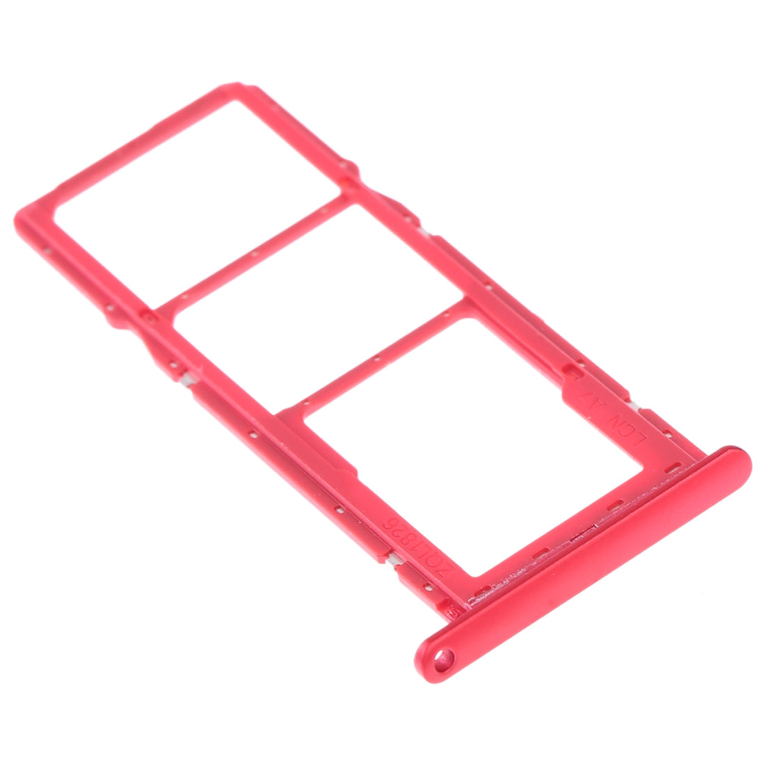SIM Card Tray + SIM Card Tray + Micro SD Card Tray for Huawei Y7 (2019) / Y7 Pro (2019) / Y7 Prime (2019) (Red)