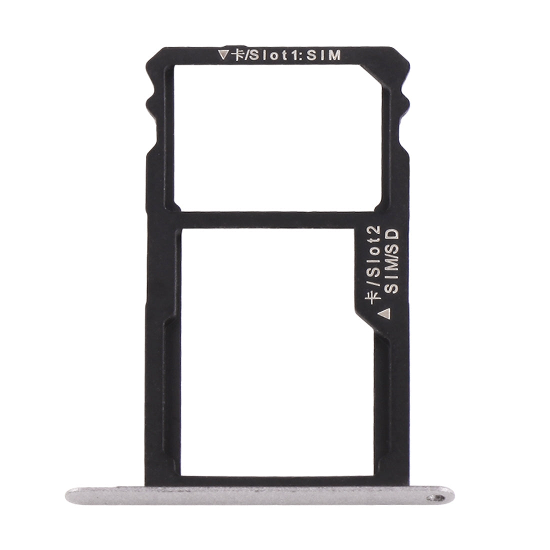 For Huawei Honor 7 Nano SIM Card Tray + Nano SIM / Micro SD Card Tray(Grey)