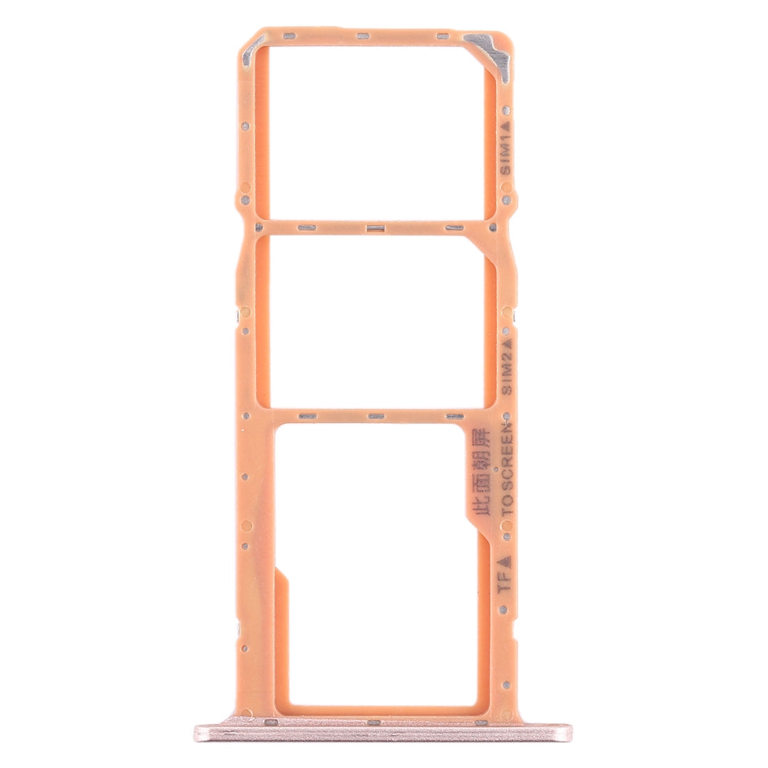 SIM Card Tray + SIM Card Tray + Micro SD Card Tray for Huawei Y5 (2019) (Gold)