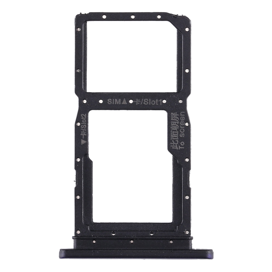 SIM Card Tray + SIM Card Tray / Micro SD Card Tray for Huawei Honor 9X / Honor 9X Pro(Dark Blue)