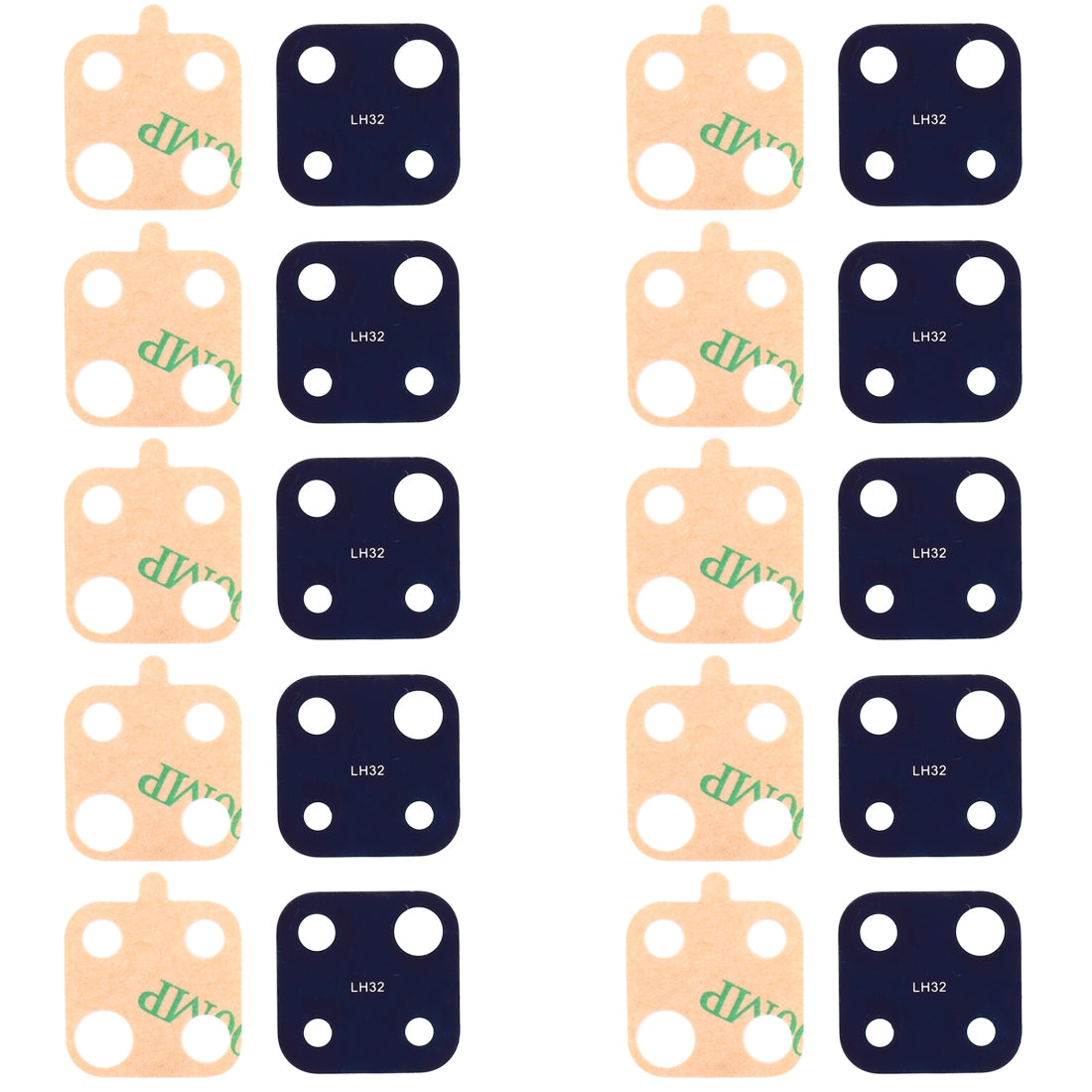 For Huawei Mate 30 Lite 10pcs Back Camera Lens 
