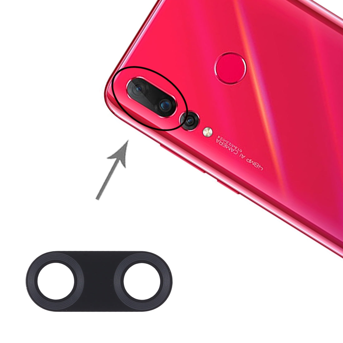 For Huawei Nova 4 10pcs Back Camera Lens 