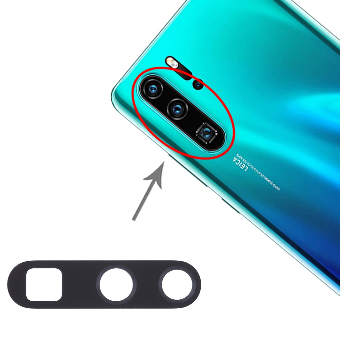 For Huawei P30 Pro 10pcs Back Camera Lens 