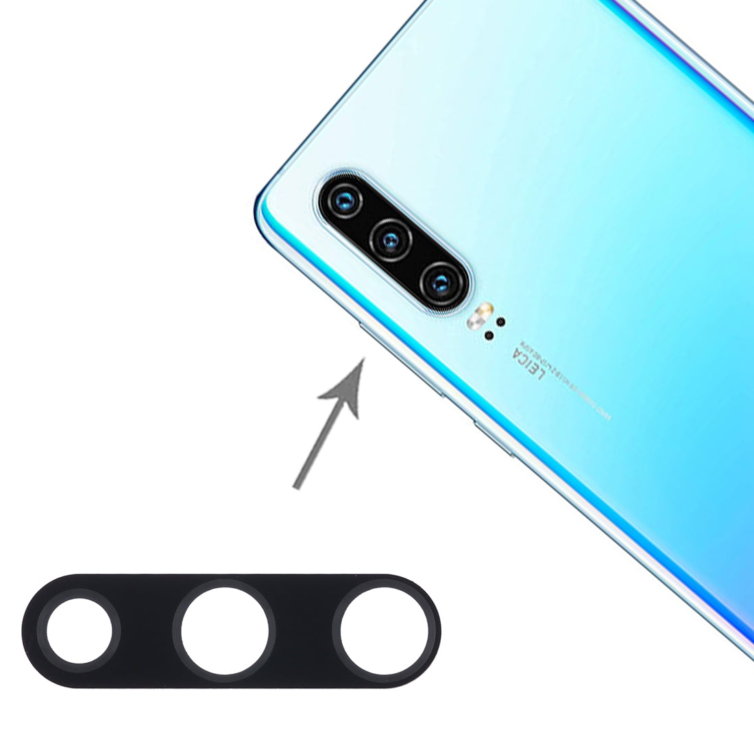 For Huawei P30 10pcs Back Camera Lens 