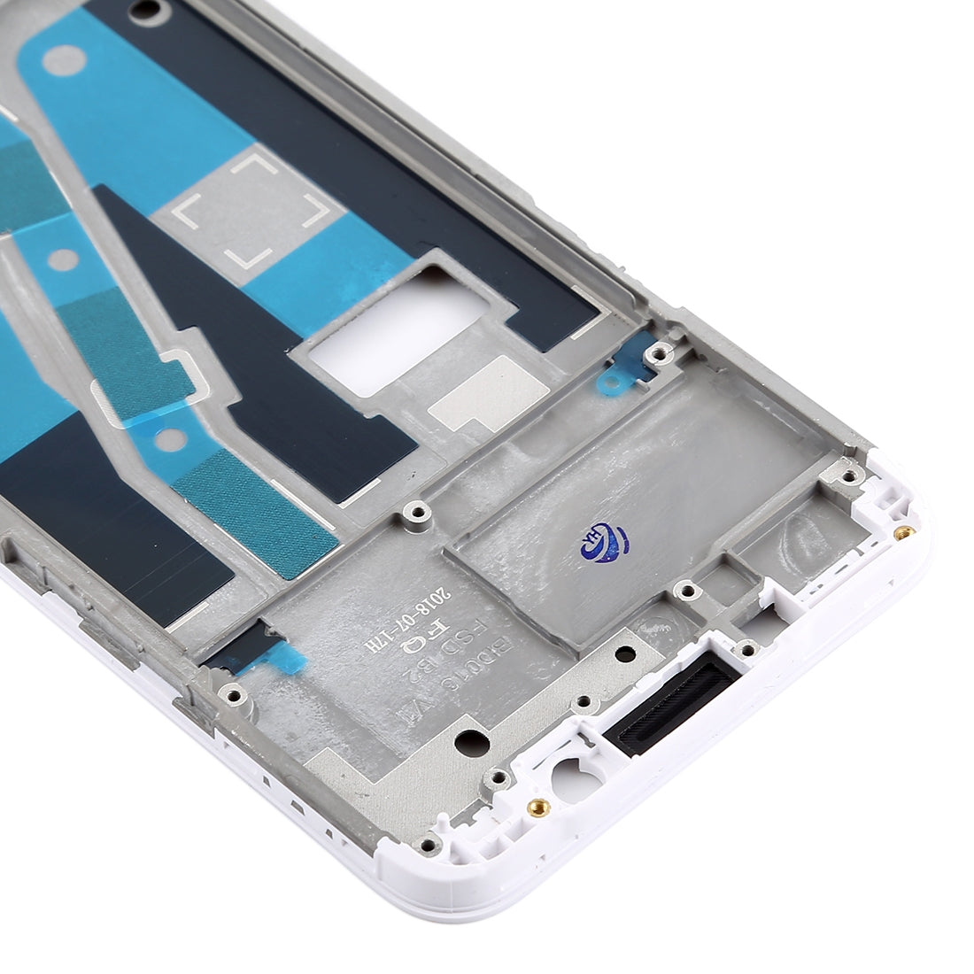 For OPPO A1 Front Housing LCD Frame Bezel Plate (White)